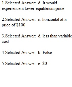 Principles of Microeconomics-exam